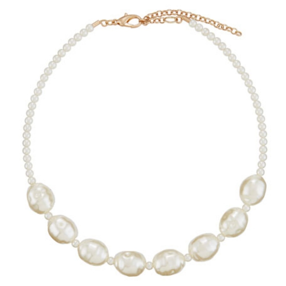 🔖 pearl choker necklace .Ivory.❤2 for 25❤